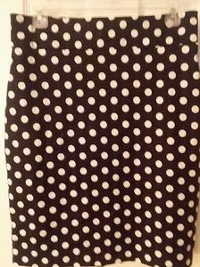 Paniz Black & Cream Polka Dot Skirt
